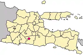 Poziția localității Blitar