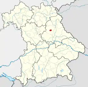 Poziția localității Amberg