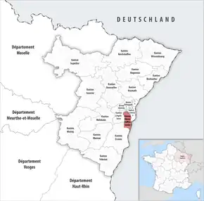 Poziția localității Cantonul Illkirch-Graffenstaden