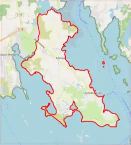 Poziția localității Locmariaquer