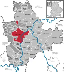 Poziția localității Lohr am Main