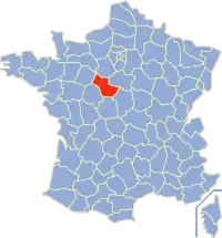 Poziția regiunii Loir-et-Cher