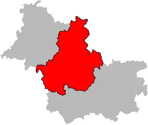 Arondismentul Blois în cadrul departamentului Loir-et-Cher