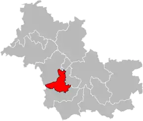 Poziția localității Cantonul Blois-3