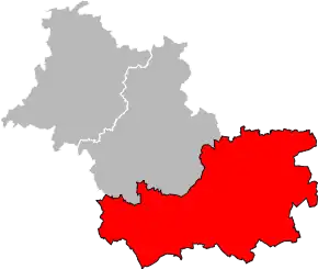 Arondismentul Romorantin-Lanthenay în cadrul departamentului Loir-et-Cher