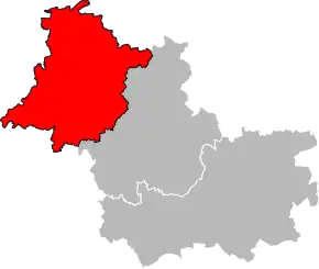 Arondismentul Vendôme în cadrul departamentului Loir-et-Cher