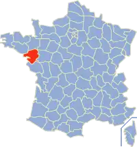 Poziția regiunii Loire-Atlantique