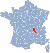 Poziția regiunii Loire