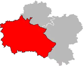 Arondismentul Orléans în cadrul departamentului Loiret