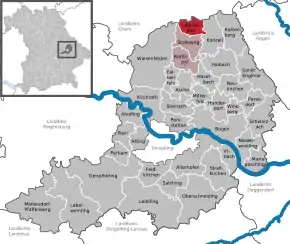 Poziția  Loitzendorf pe harta districtului Straubing-Bogen