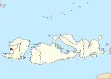 Location of Mataram in West Nusa Tenggara