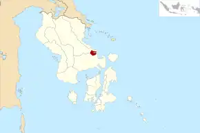 Poziția localității Kendari