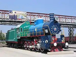 Locomotivă-monument care a operat până în 1968.