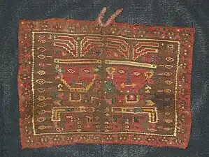 Tapiserie din lână de alpaca, cultura Moche (600 d.Hr.-900 d.Hr.)