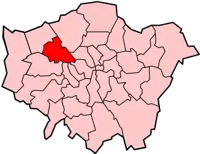 Poziția localității Brent