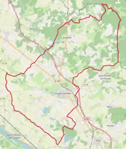 Poziția localității Longué-Jumelles