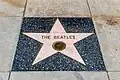 Steaua formației The Beatles de pe Hollywood Walk of Fame