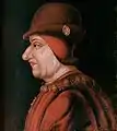 Portret al lui Ludovic al XI-lea din secolul al XV-lea