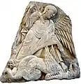 Arhitectura romanică din Franta, Sfântul Mihail și Diavolul, secolul al XII-lea