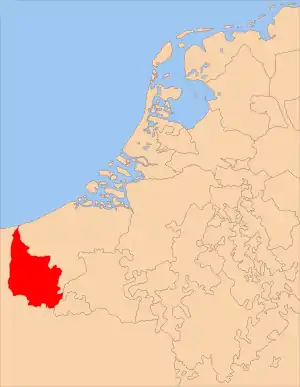 Comitatului Artois în Țările de Jos în jurul anilor 1350