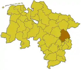Poziția regiunii Districtul Gifhorn
