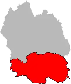 Arondismentul Florac în cadrul departamentului Lozère