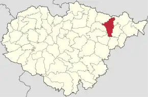 Localizare în cadrul județului