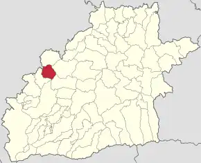 Localizare în cadrul județului