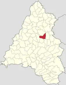 Localizare în cadrul județului