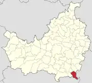 Localizarea comunei în județul Cluj