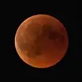 Eclipsa de Lună din 27 iulie 2018, văzută din Lonsee, în Germania, la 20:53 UTC