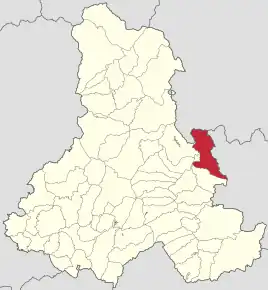 Localizare în cadrul județului