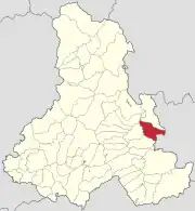 Localizare în cadrul județului