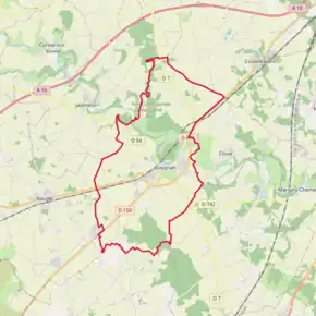 Poziția localității Lusignan