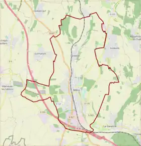 Poziția localității Méru