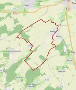 Poziția localității Métigny