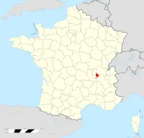 Poziția localității Métropole de Lyon