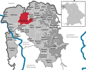 Poziția localității Mömbris