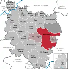 Poziția localității Münsingen