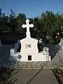 Mormântul ieromonahului Iov în cimitirul Mănăstirii