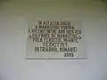 Chilia Patriarhului Teoctist - placă memorială