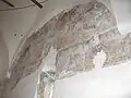 Urme de pictură în naosul bisericii