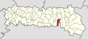 Poziția localității Mărculești