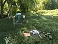 Urme de picnic lângă izvor