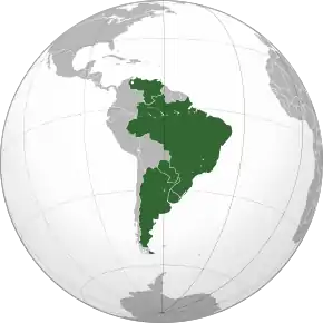 State membre (Argentina, Brazilia, Paraguay, Uruguay și Paraguay). Venezuela este suspendat.