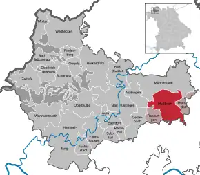 Poziția localității Maßbach