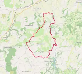 Poziția localității Maël-Pestivien