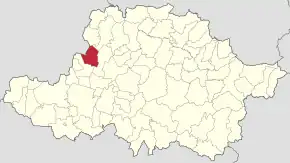 Localizare în cadrul județului