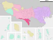 Poziția localității Machida