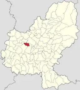 Localizare în cadrul județului